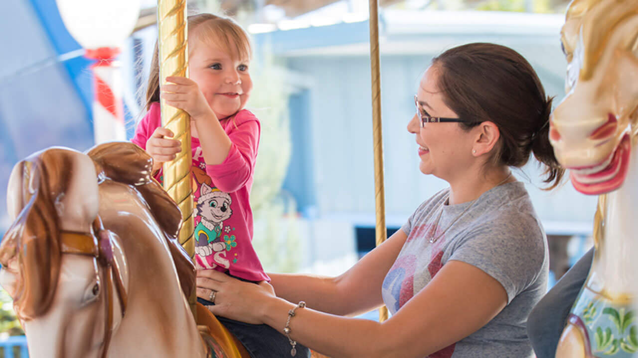 Carousel at Cliffs Amusement Park