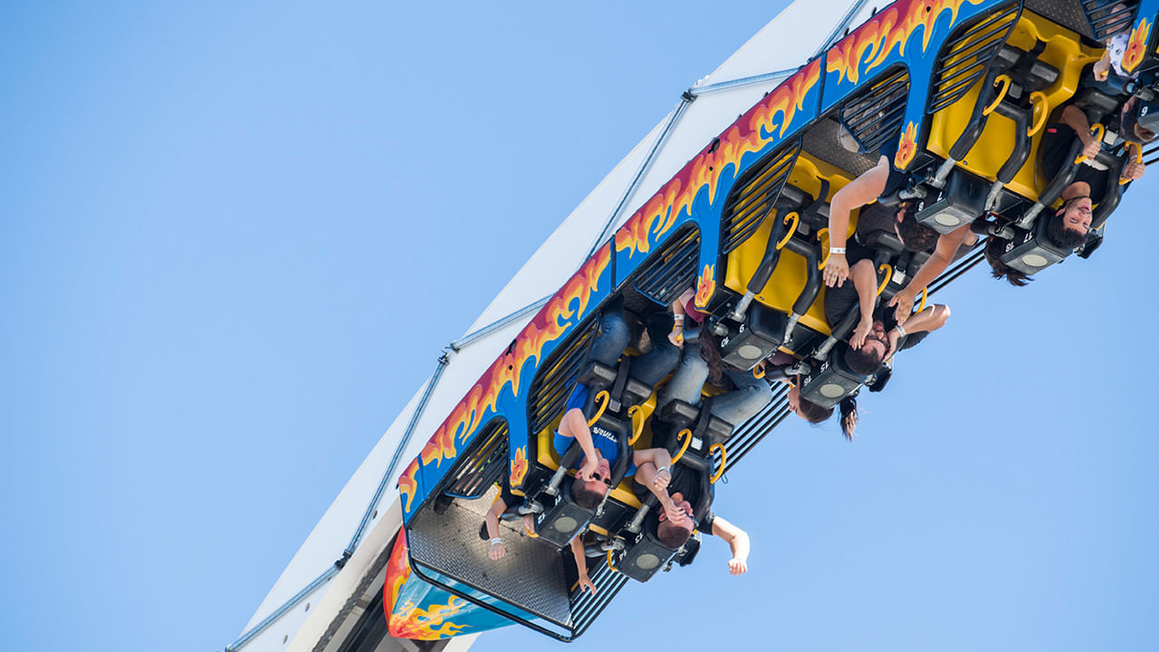 Fire Ball Ride at Cliffs Amusement Park