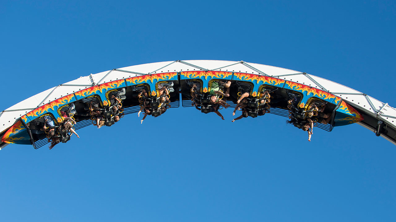 Fire Ball Ride at Cliffs Amusement Park