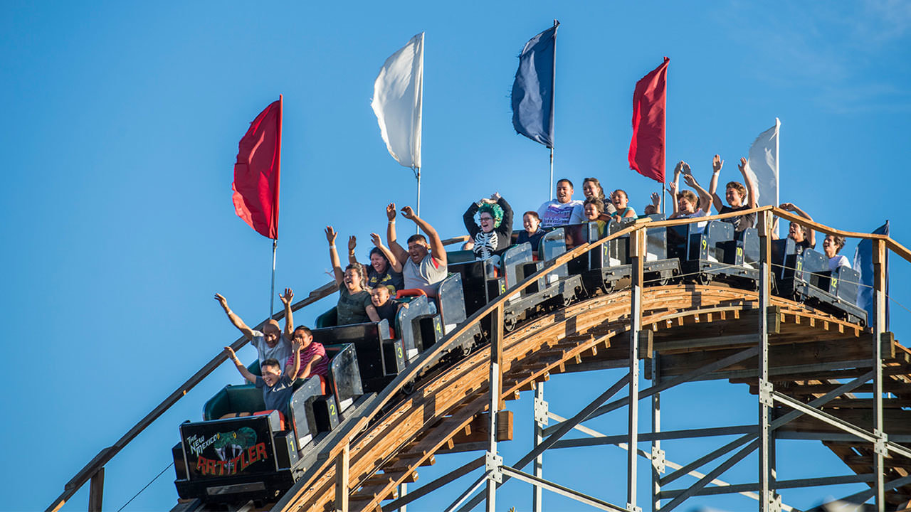 New Mexico Rattler Ride at Cliffs Amusement Park