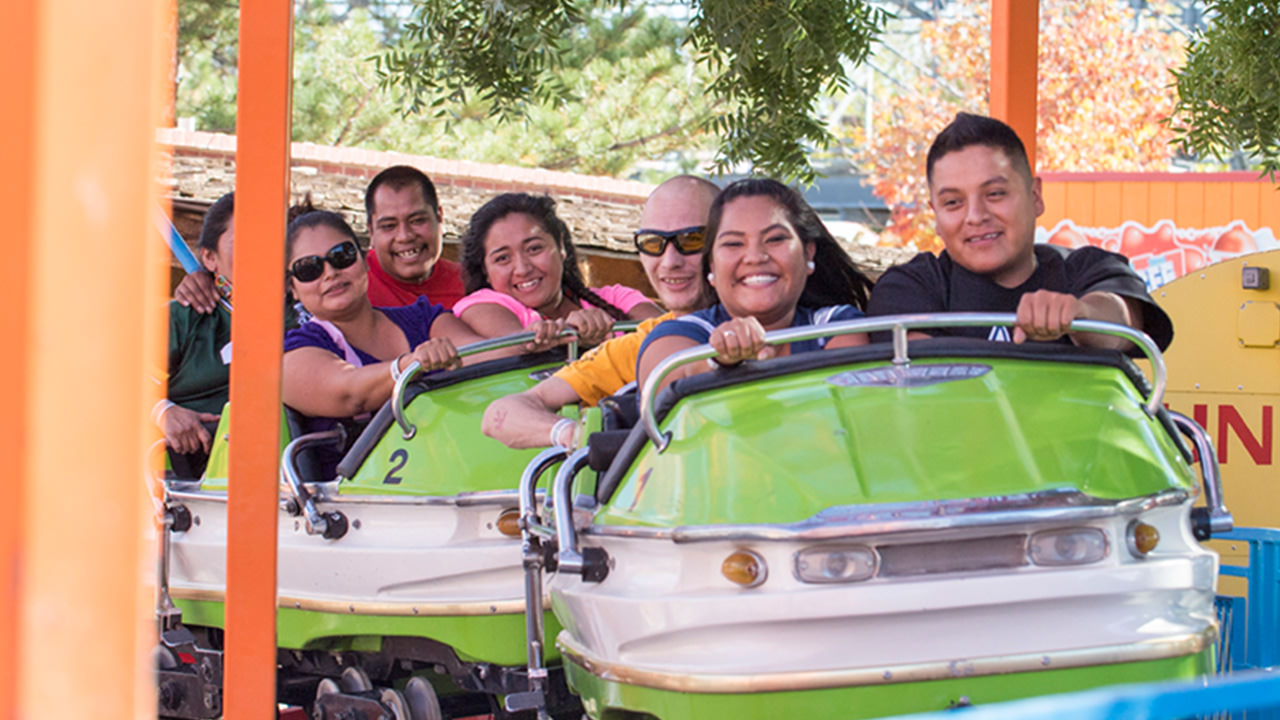 Guests on Galaxi Coaster