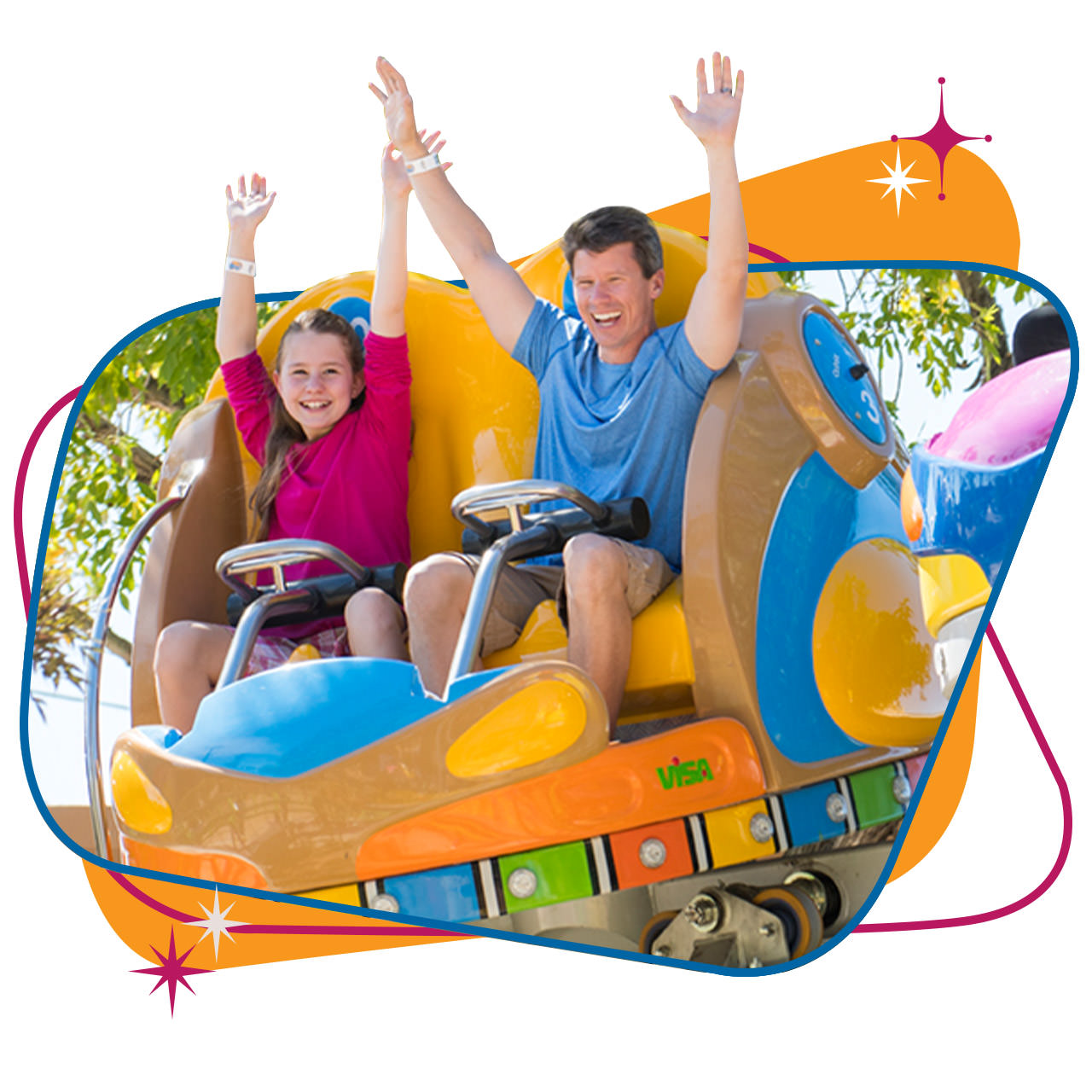 Guests riding Spin-O-Rama